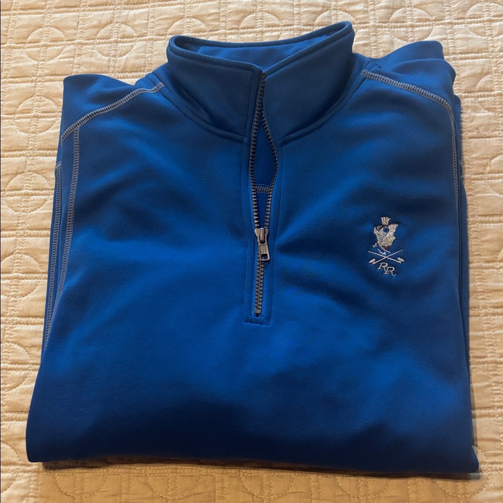 Clique bright blue, quarter zip, men’s M (fits like Large)
